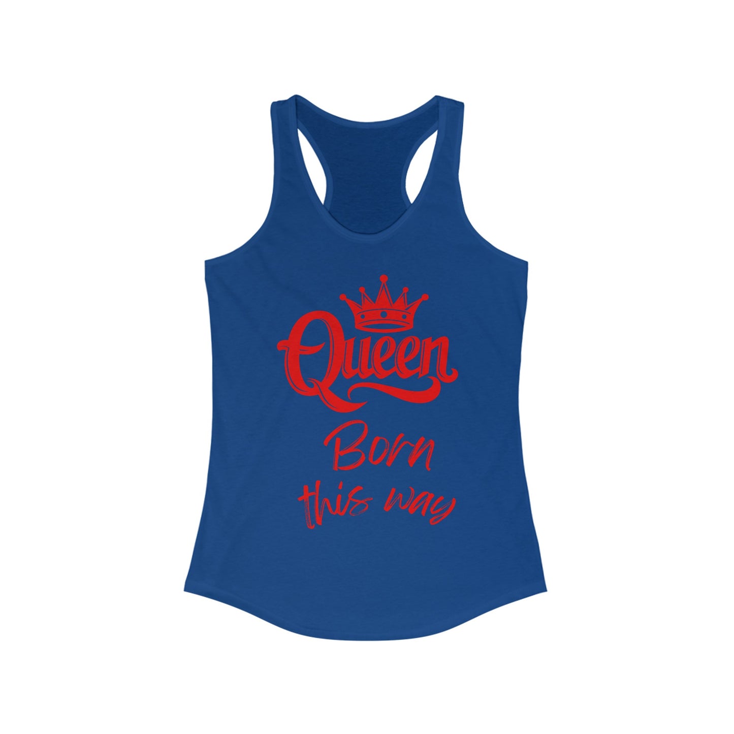Queen, Born This Way, v3, Women's Ideal Racerback Tank Top