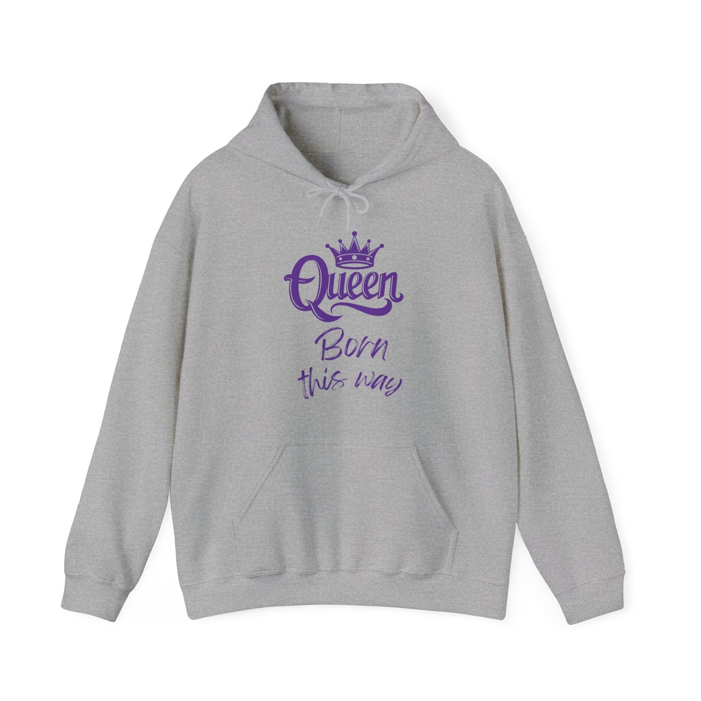 Queen-Born This Way, purple text, Hoodie