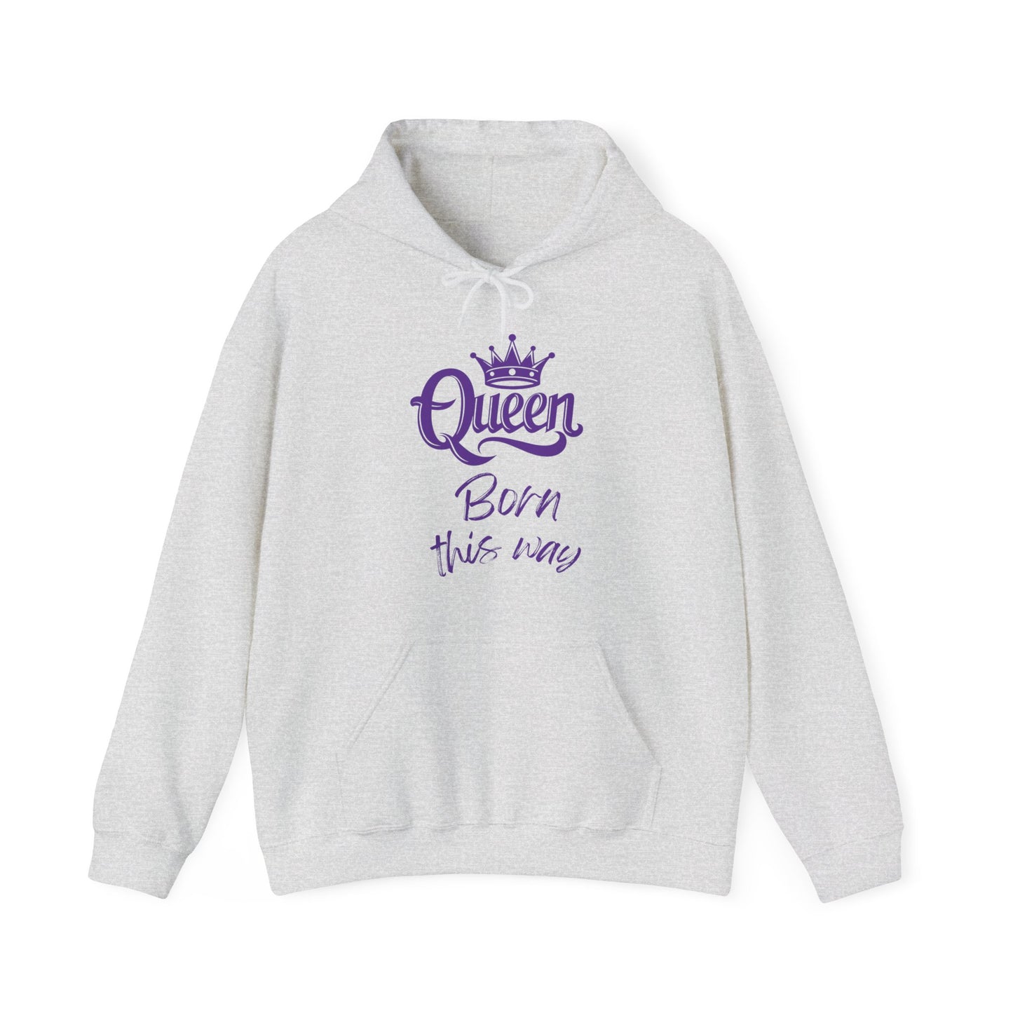 Queen-Born This Way, purple text, Hoodie