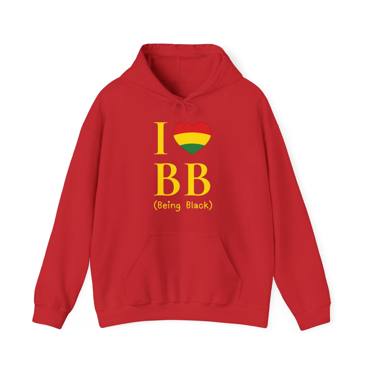I Heart Being Black, gold text, Hoodie