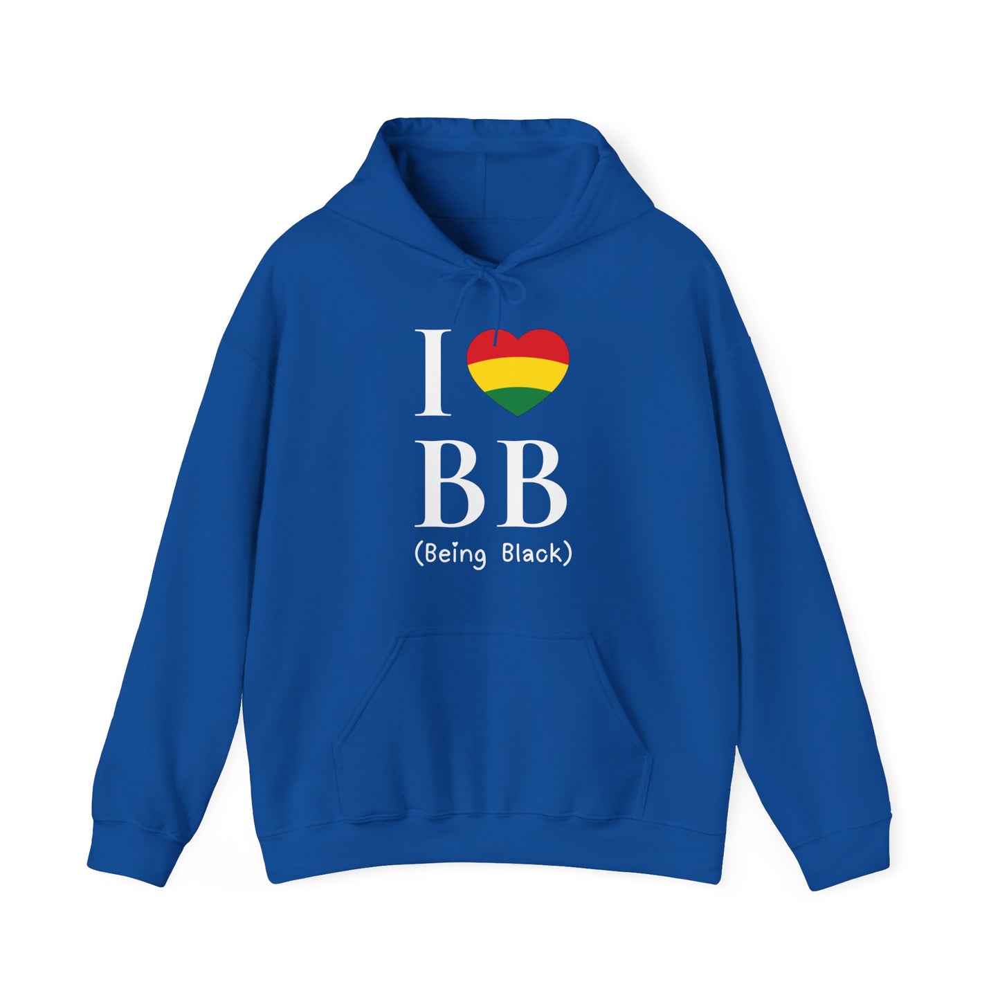 I Heart Being Black, white text, Hoodie