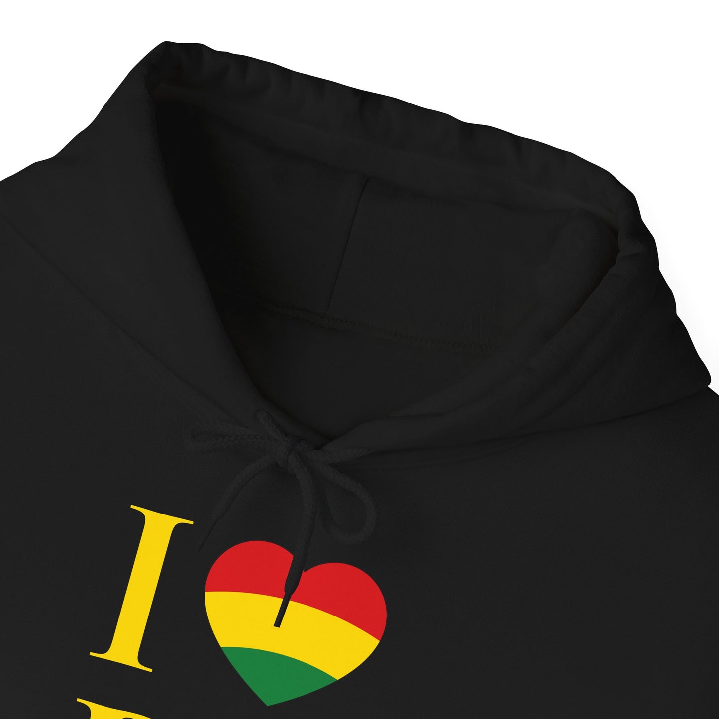 I Heart Being Black, gold text, Hoodie