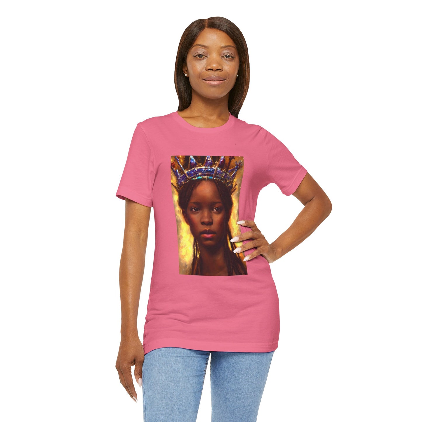Young Black Queen Portrait, T-Shirt