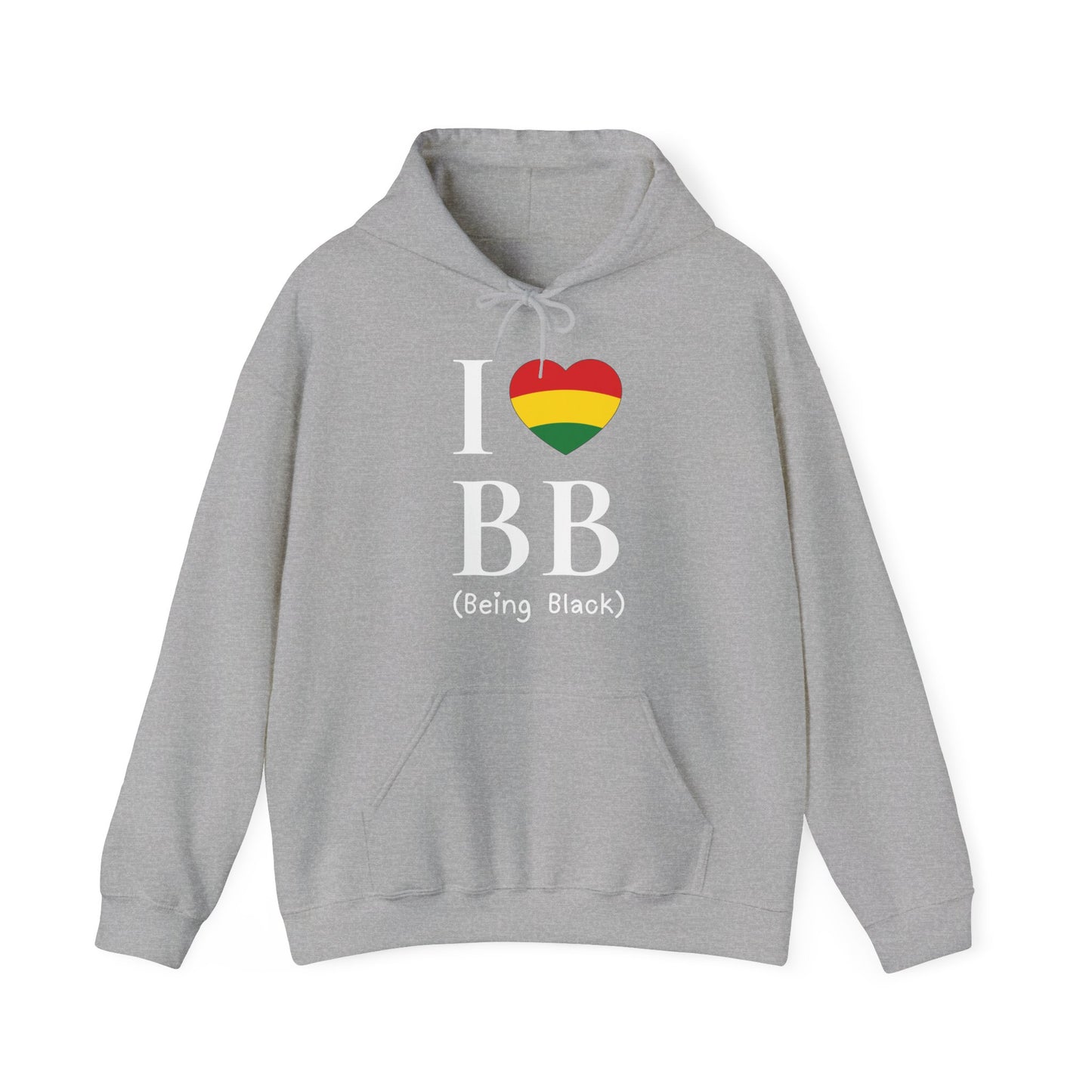 I Heart Being Black, white text, Hoodie