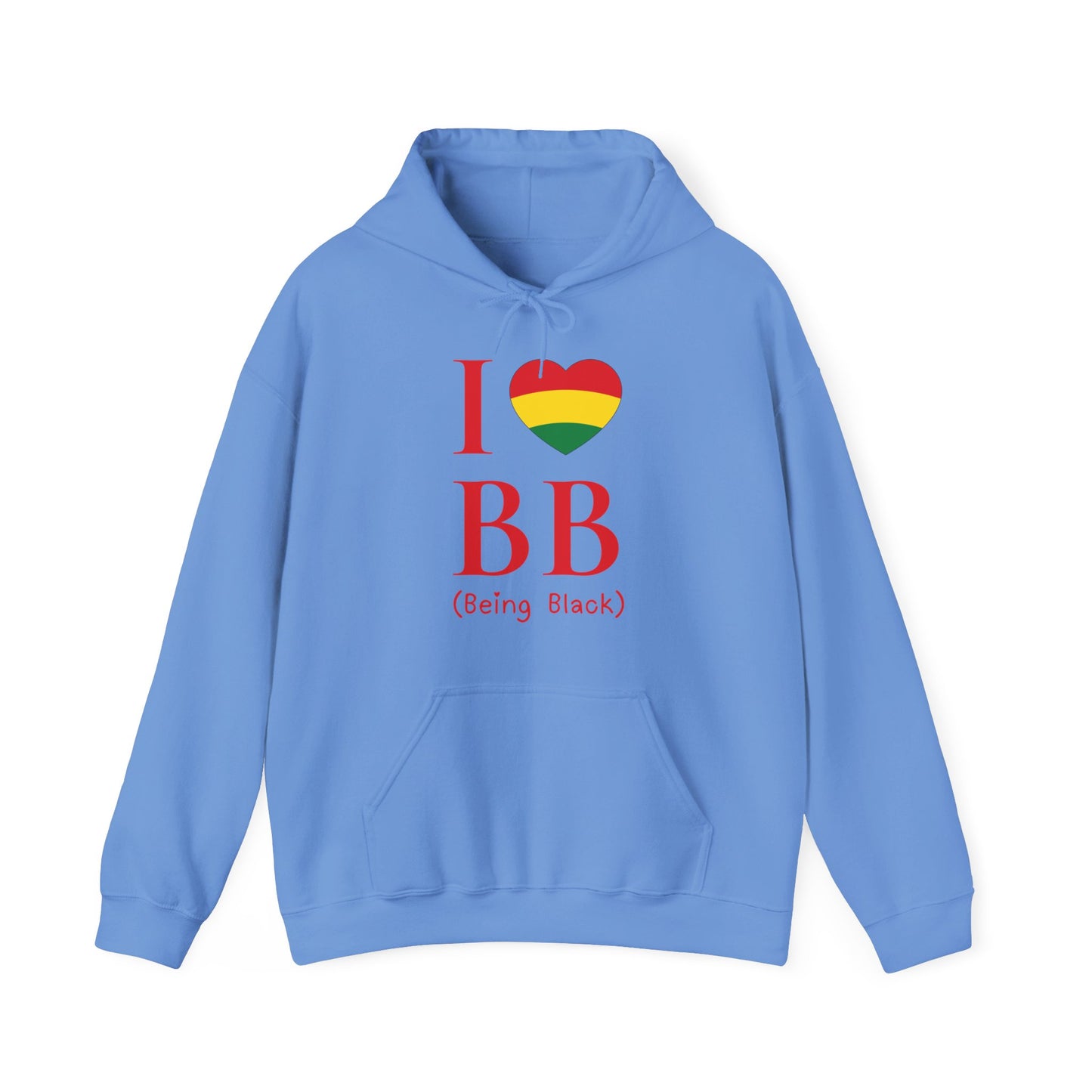 I Heart Being Black, red text, Hoodie