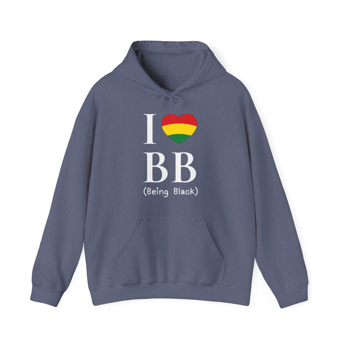 I Heart Being Black, white text, Hoodie