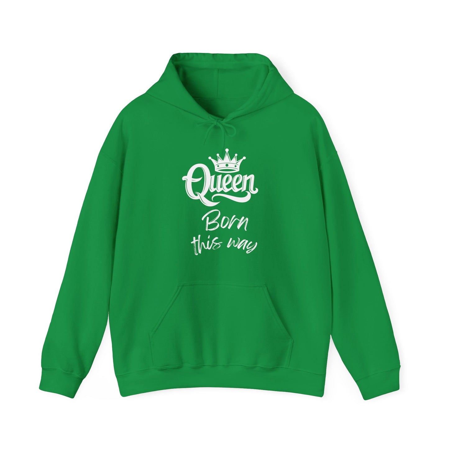Queen-Born This Way, white text, Hoodie