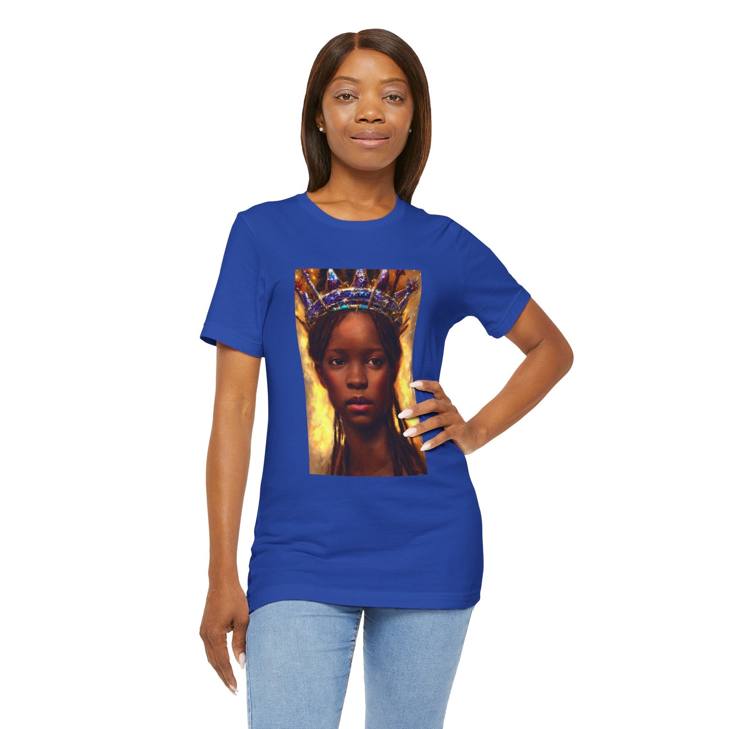 Young Black Queen Portrait, T-Shirt