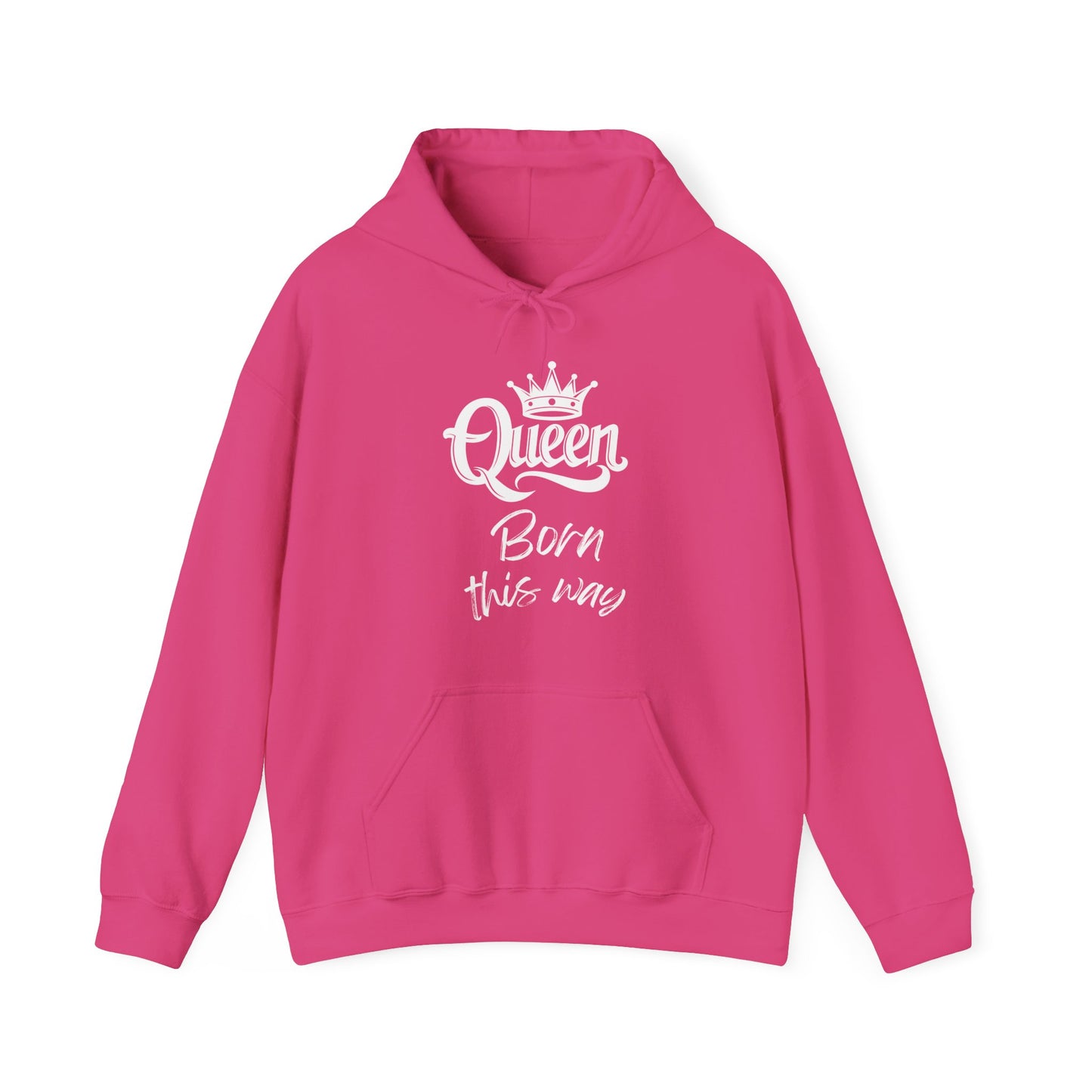 Queen-Born This Way, white text, Hoodie