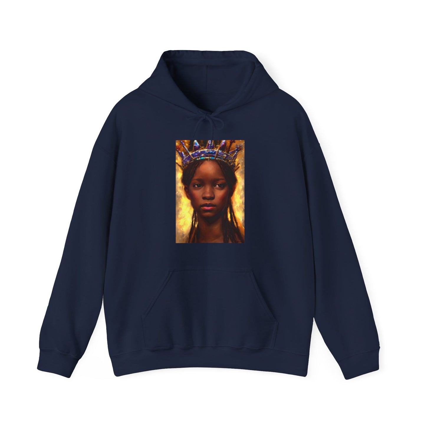 Portrait of a young Black Queen, Hoodie