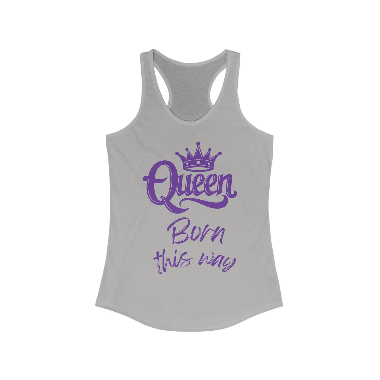 Queen, Born This Way, v5, Women's Ideal Racerback Tank Top