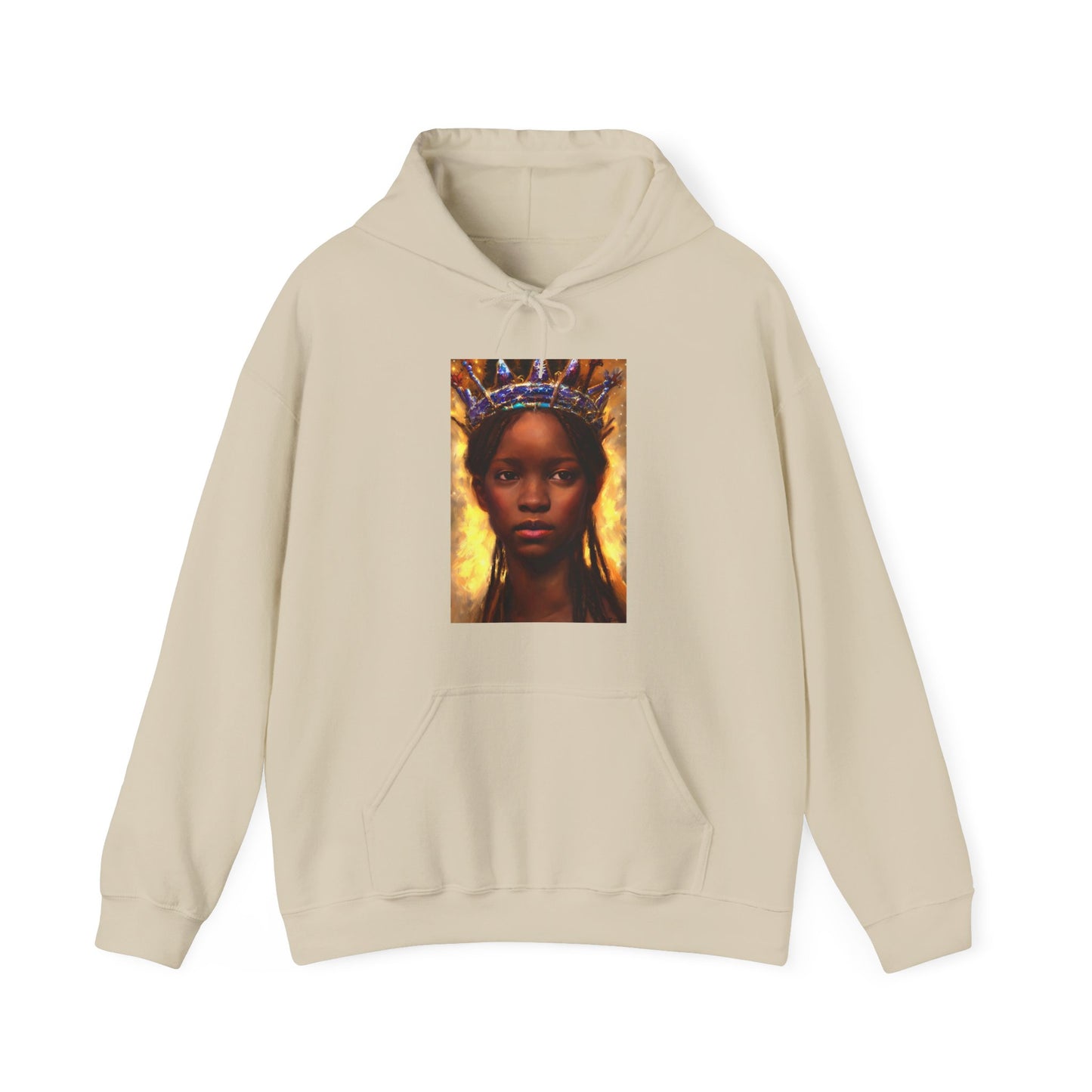 Portrait of a young Black Queen, Hoodie