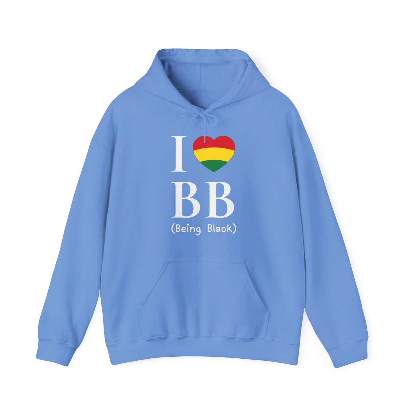 I Heart Being Black, white text, Hoodie