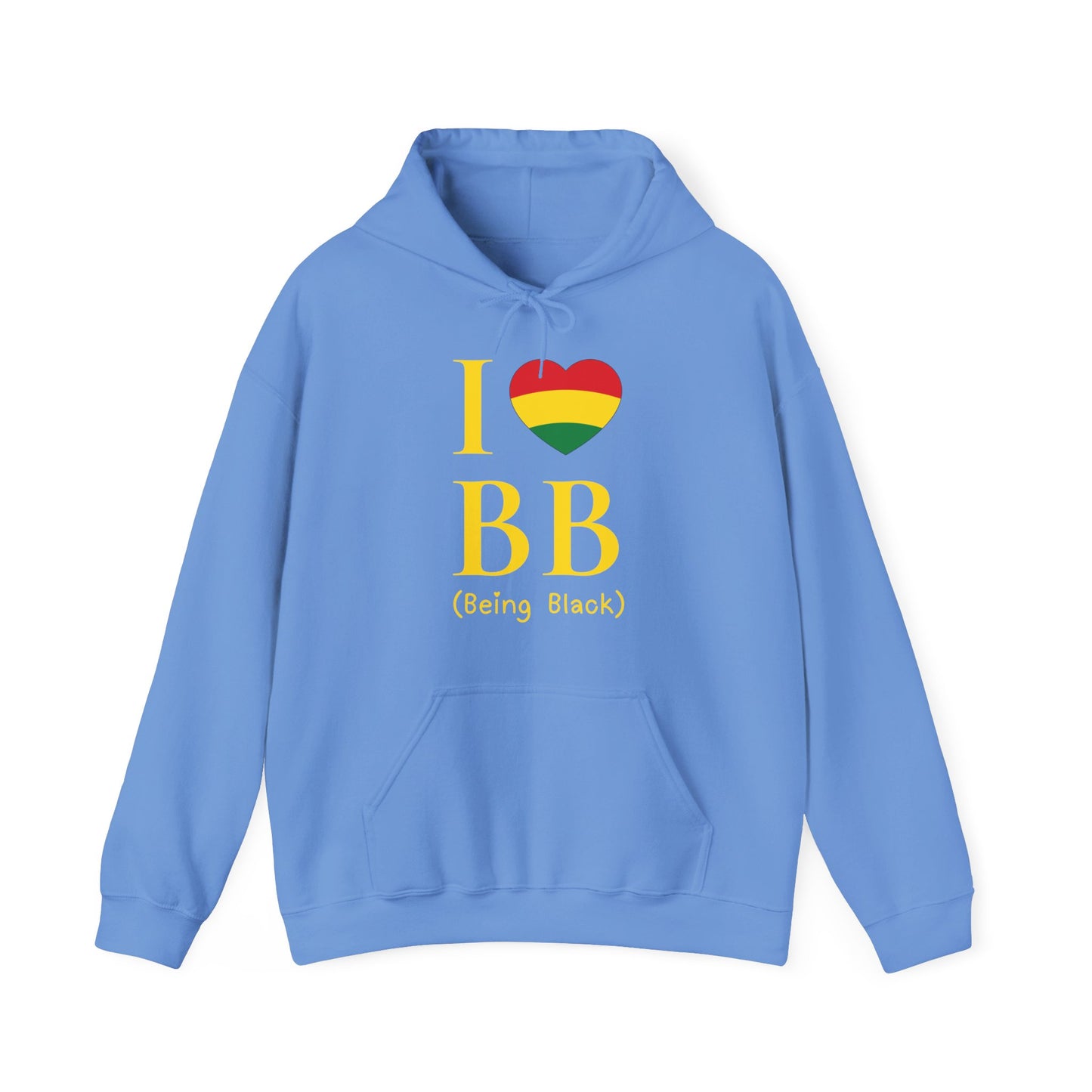 I Heart Being Black, gold text, Hoodie