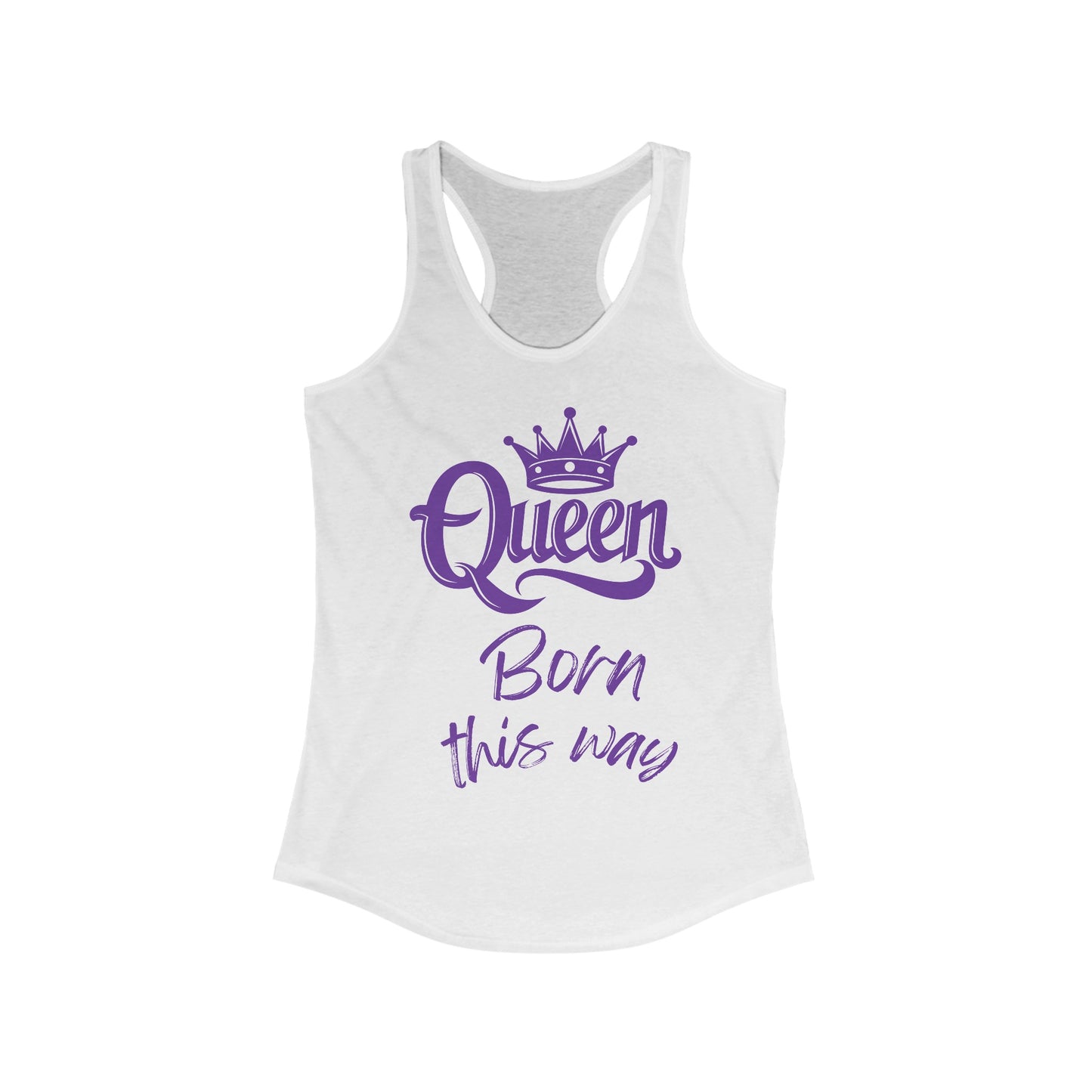Queen, Born This Way, v5, Women's Ideal Racerback Tank Top
