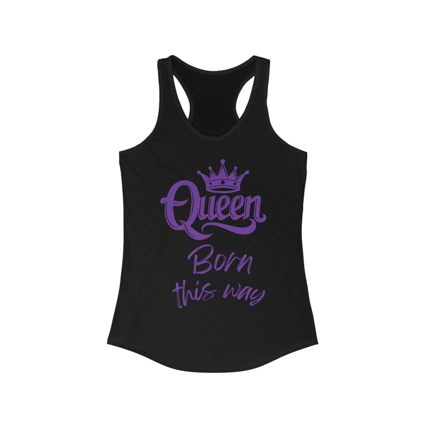 Queen, Born This Way, v5, Women's Ideal Racerback Tank Top
