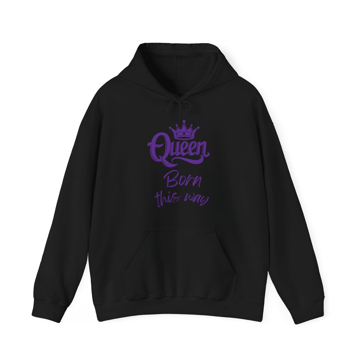 Queen-Born This Way, purple text, Hoodie