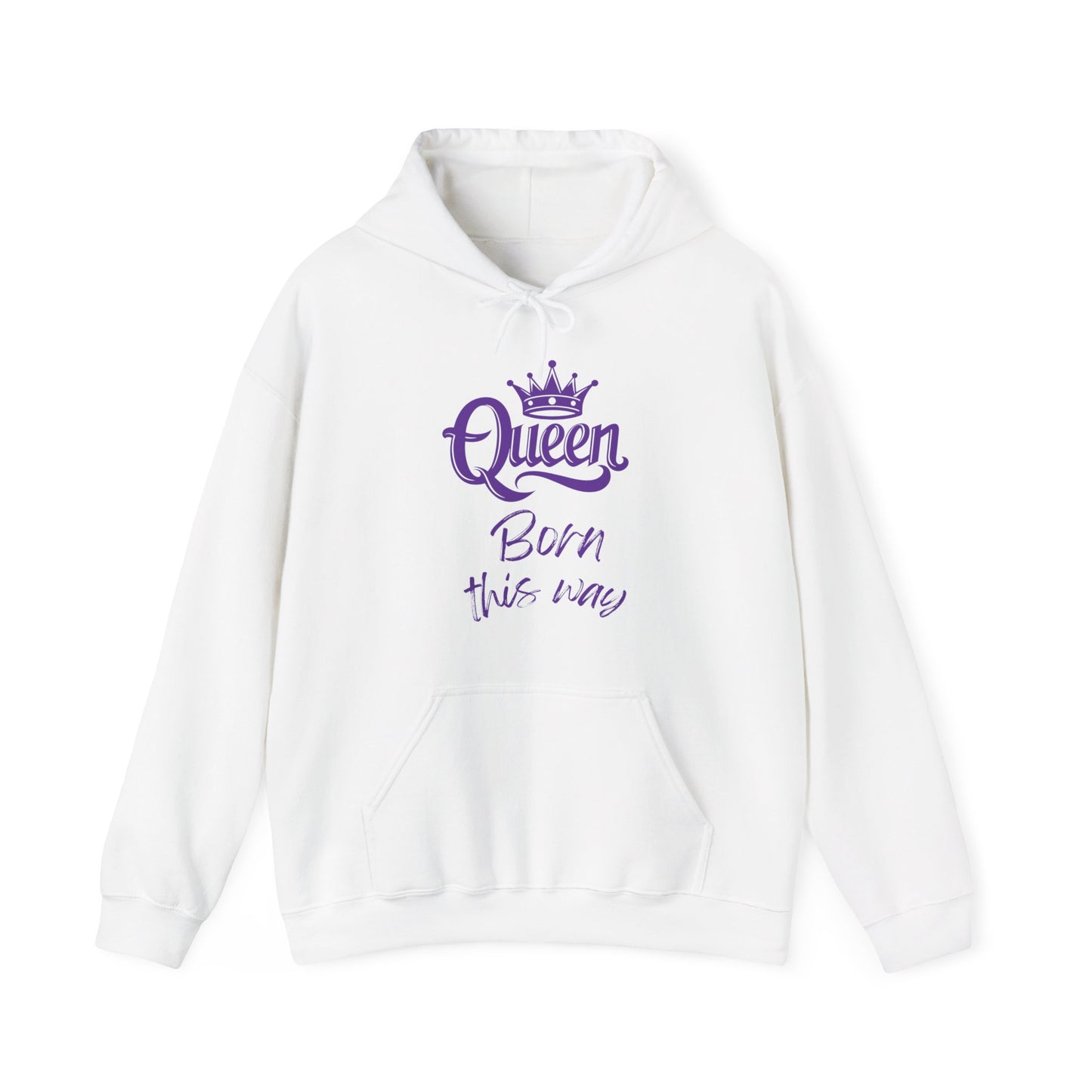 Queen-Born This Way, purple text, Hoodie