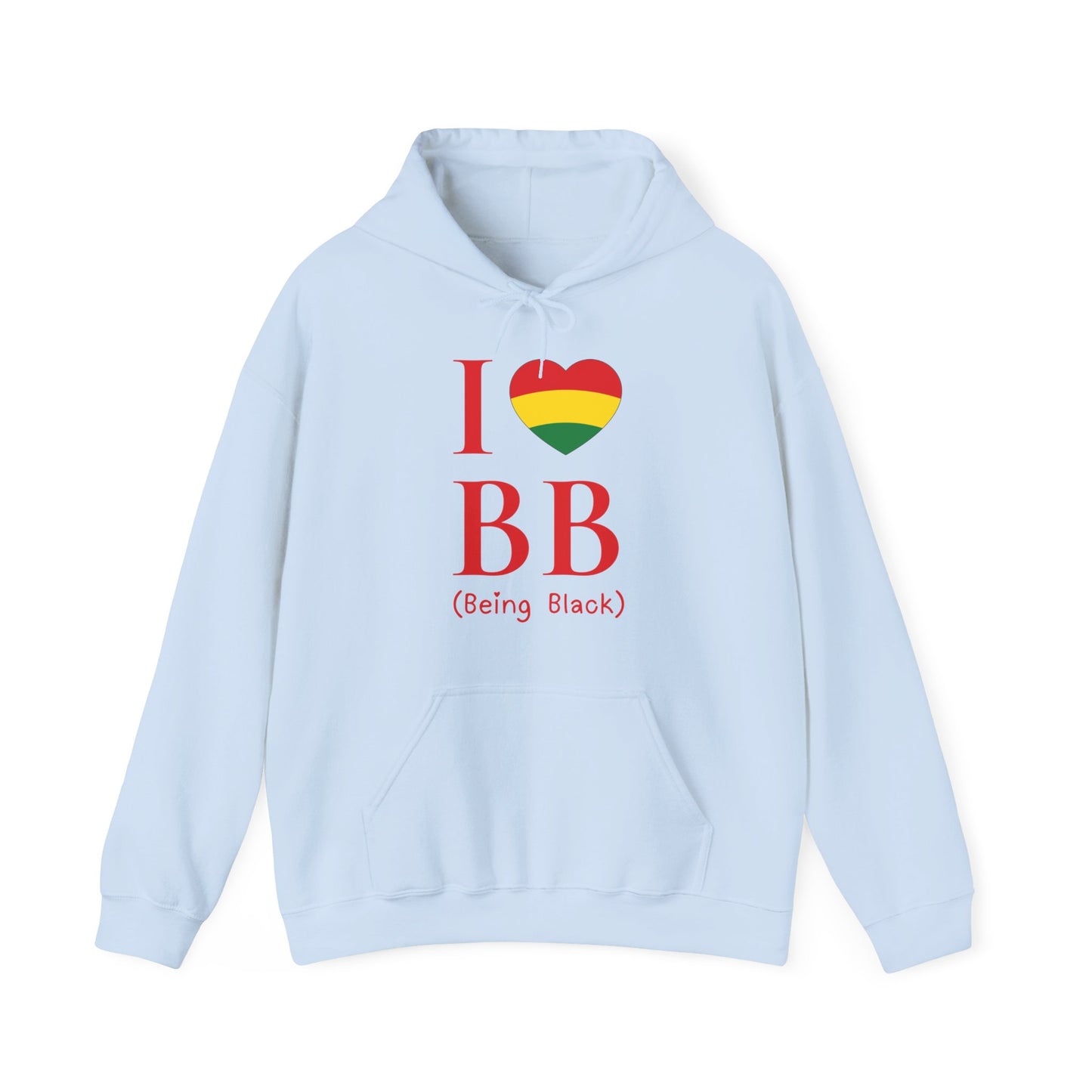 I Heart Being Black, red text, Hoodie