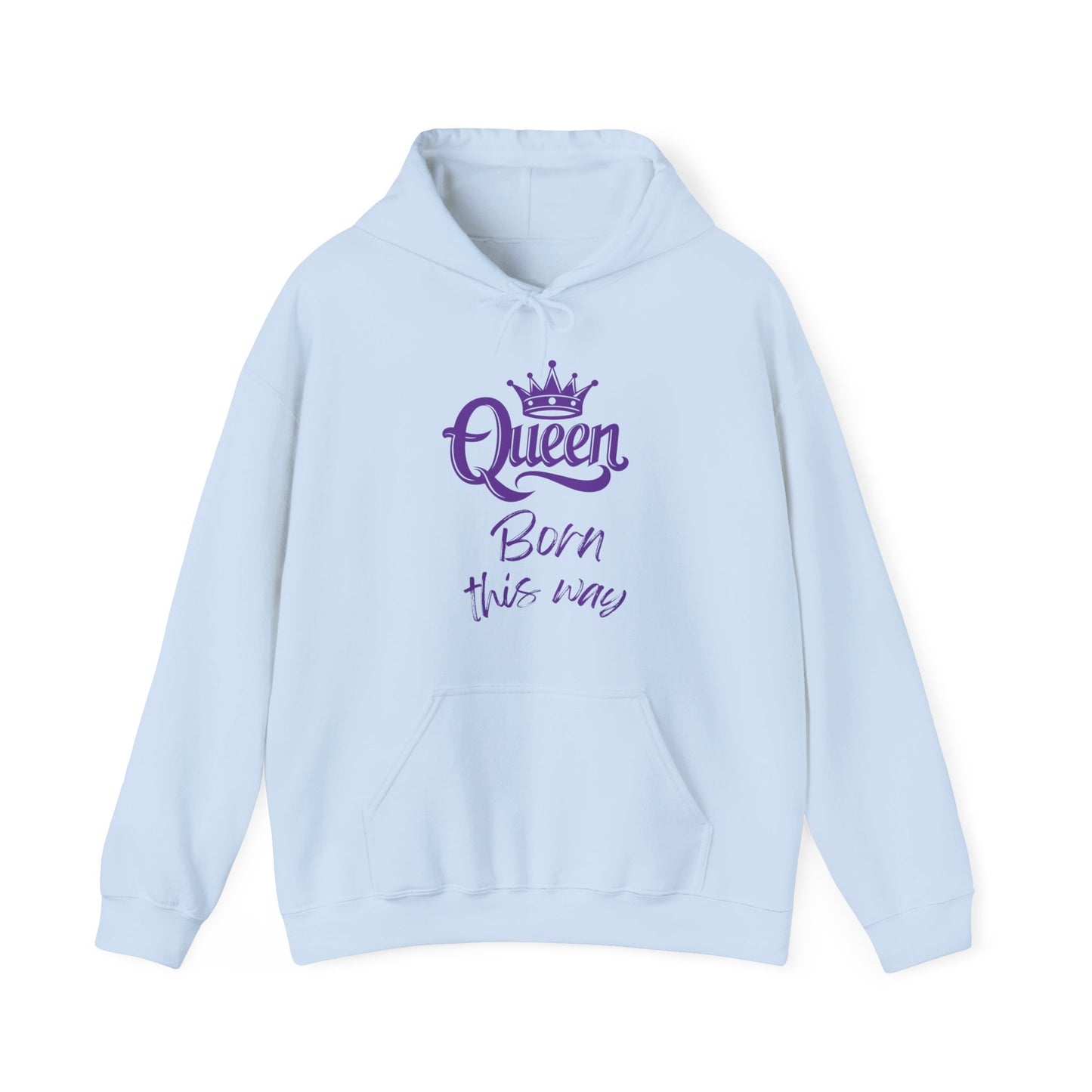Queen-Born This Way, purple text, Hoodie