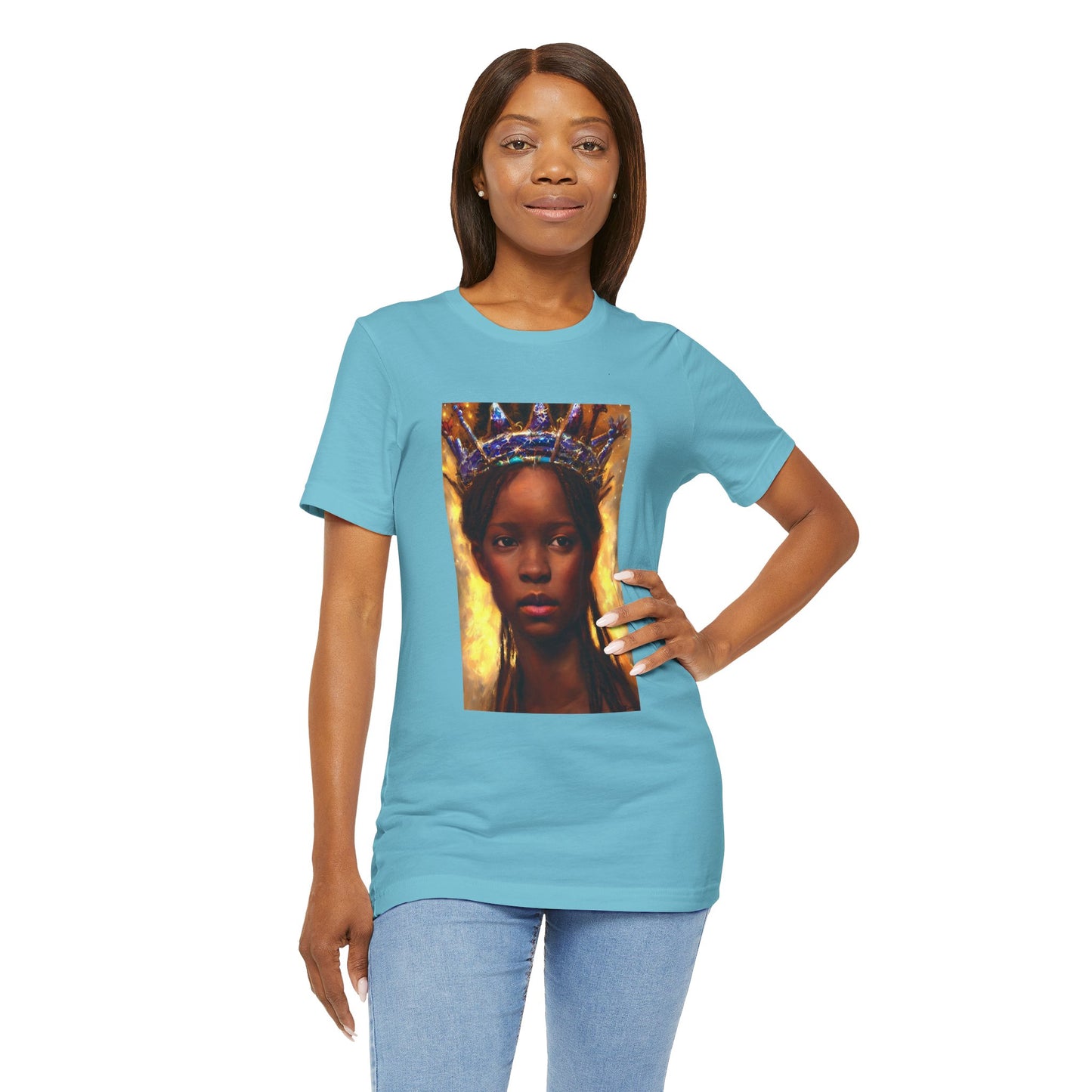 Young Black Queen Portrait, T-Shirt