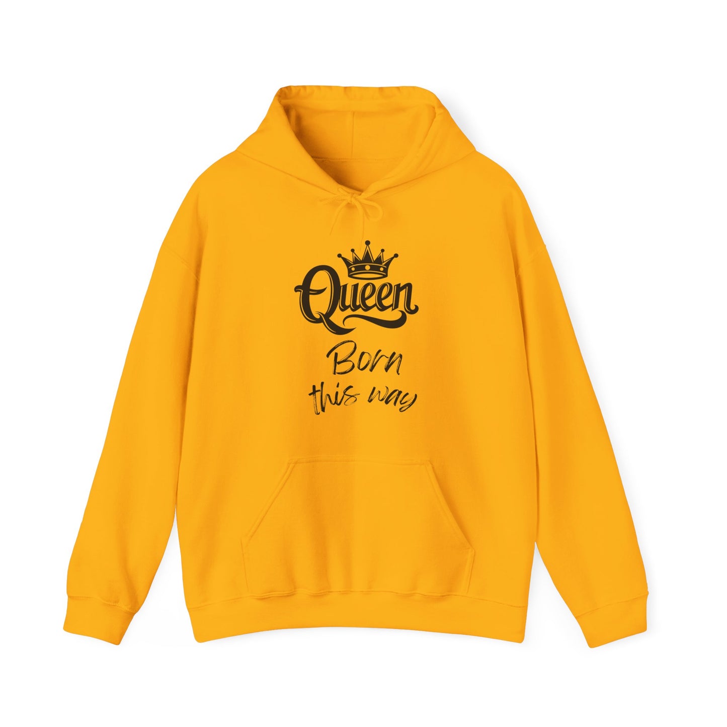 Queen-Born This Way, black text, Hoodie