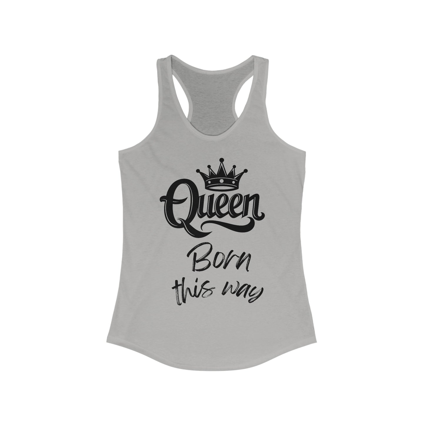 Queen, Born This Way, v4, Women's Ideal Racerback Tank Top