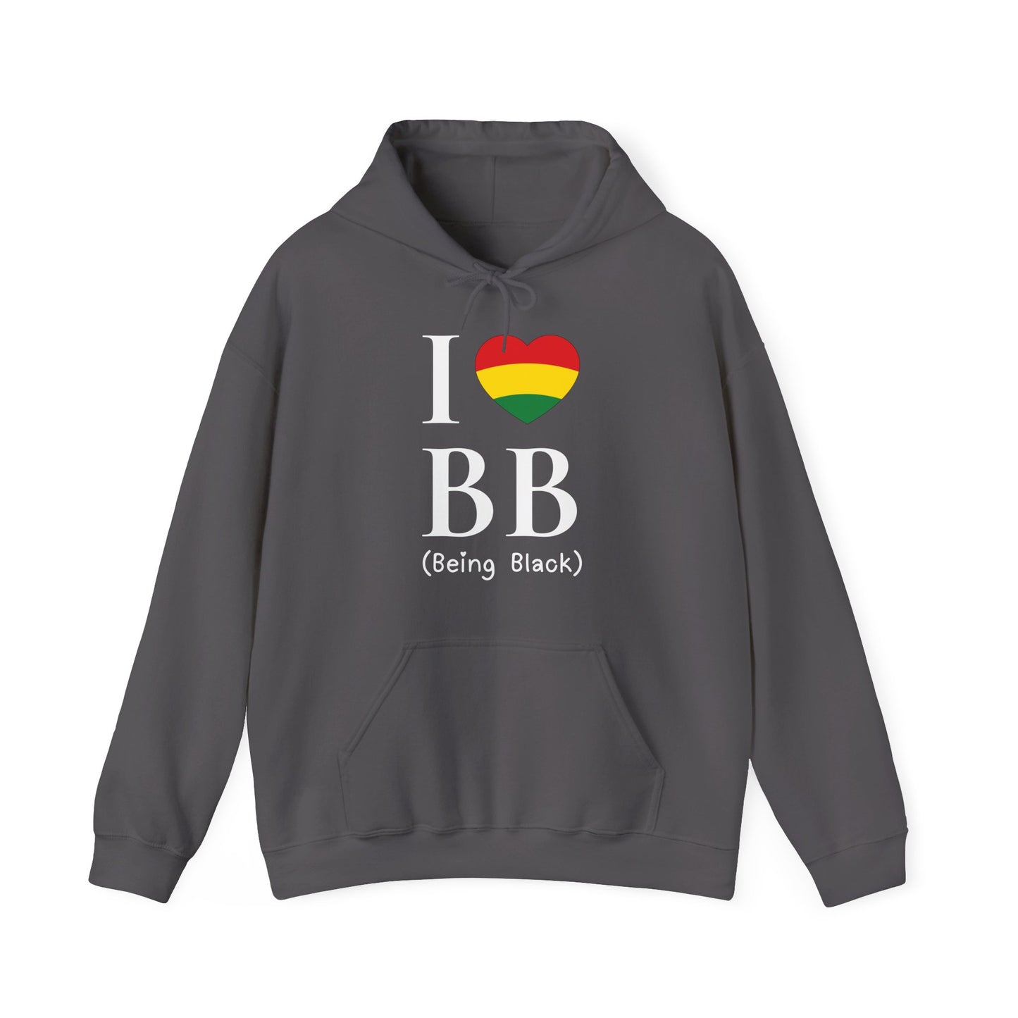 I Heart Being Black, white text, Hoodie