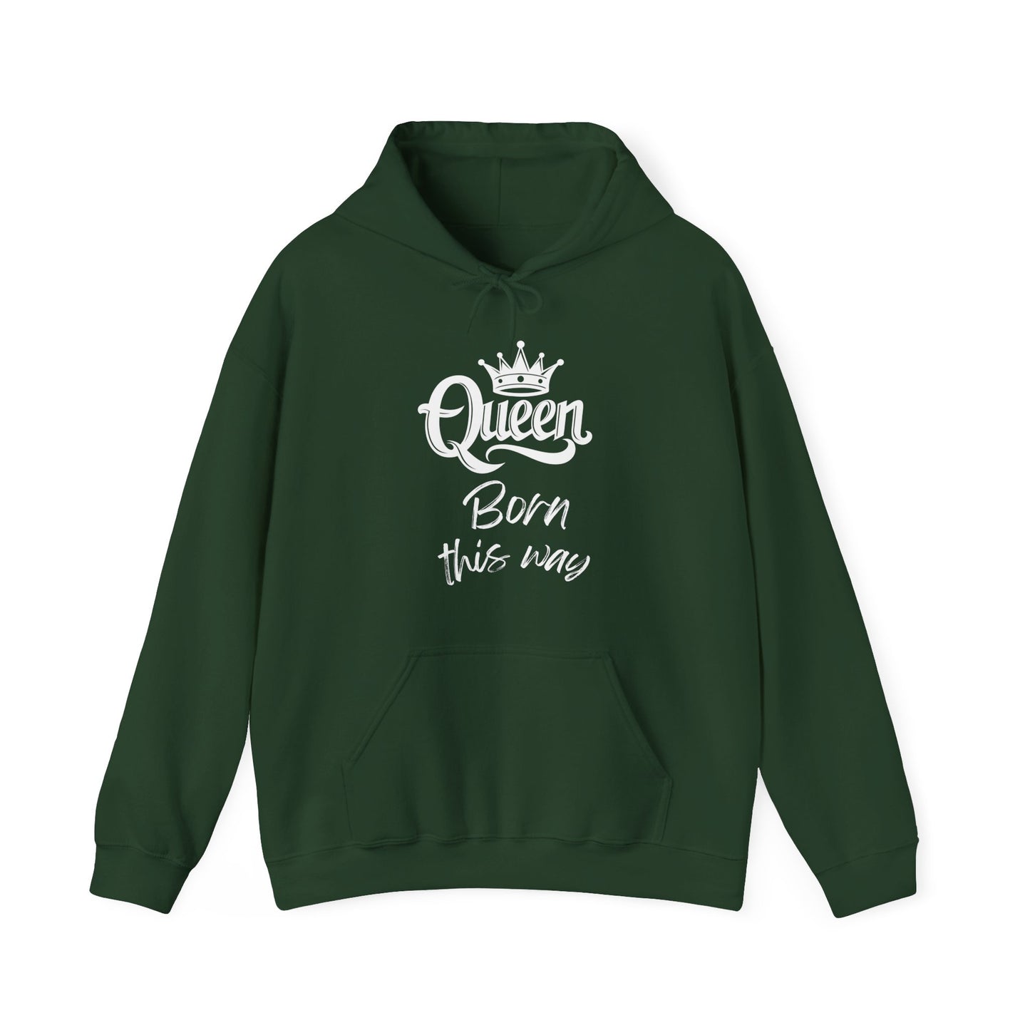 Queen-Born This Way, white text, Hoodie