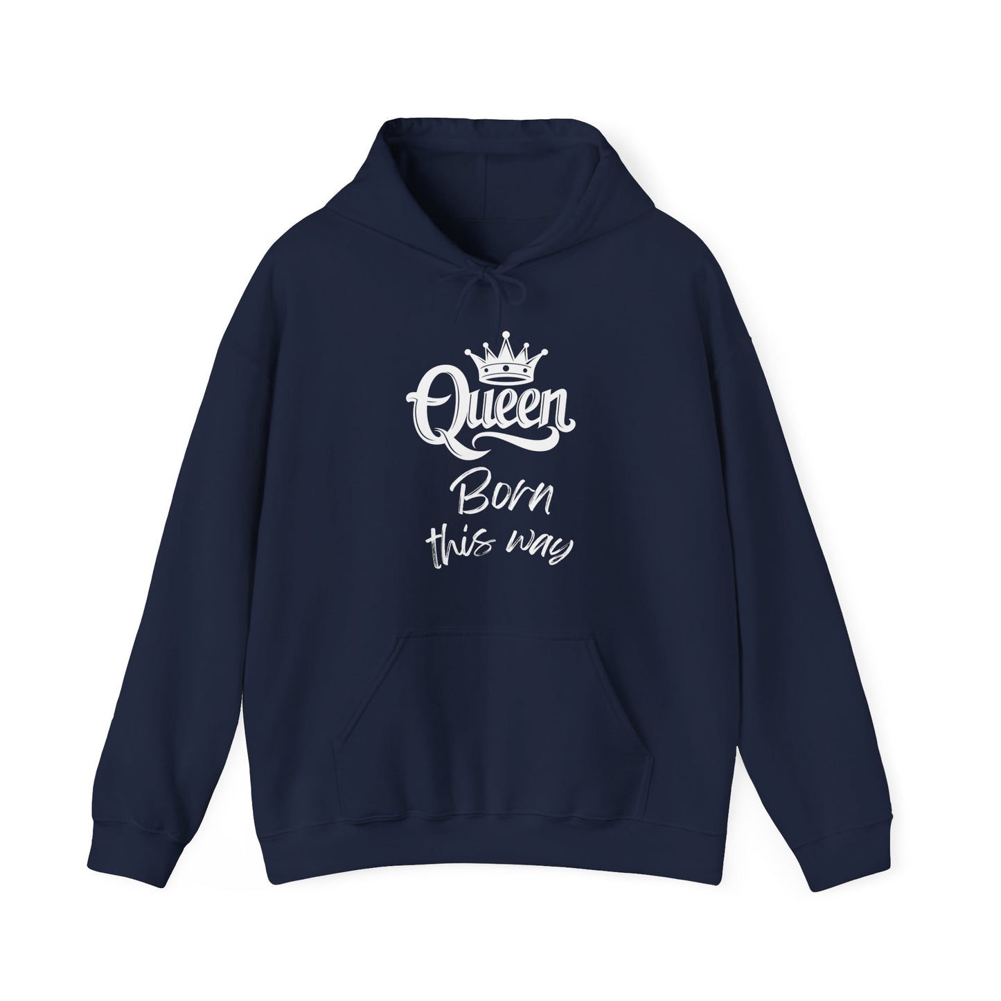 Queen-Born This Way, white text, Hoodie
