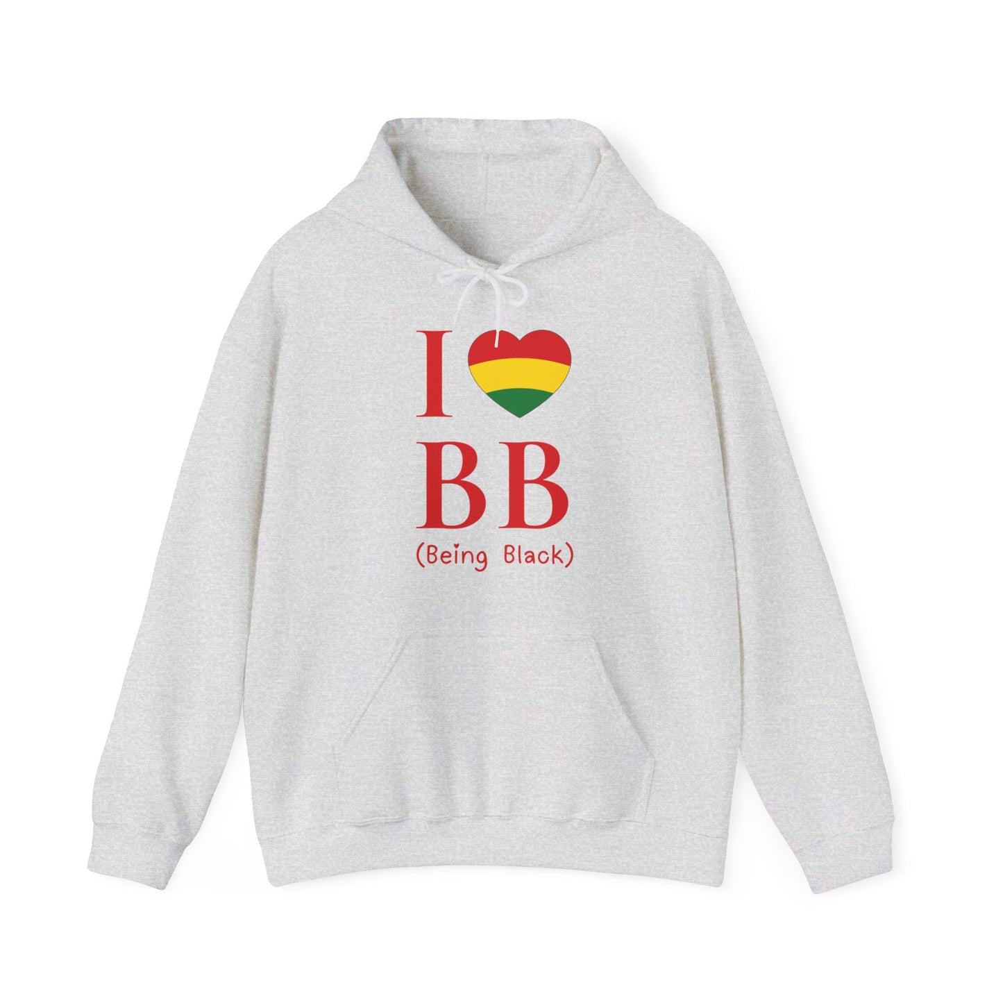 I Heart Being Black, red text, Hoodie