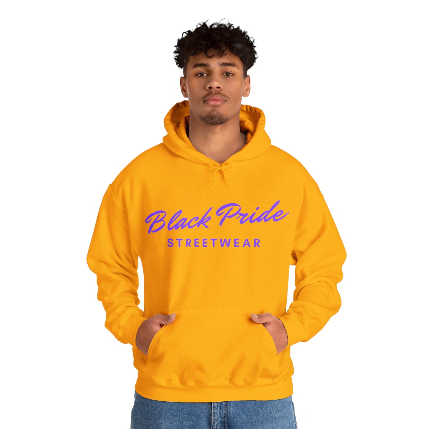 Black Pride Streetwear, purple text, Hoodie