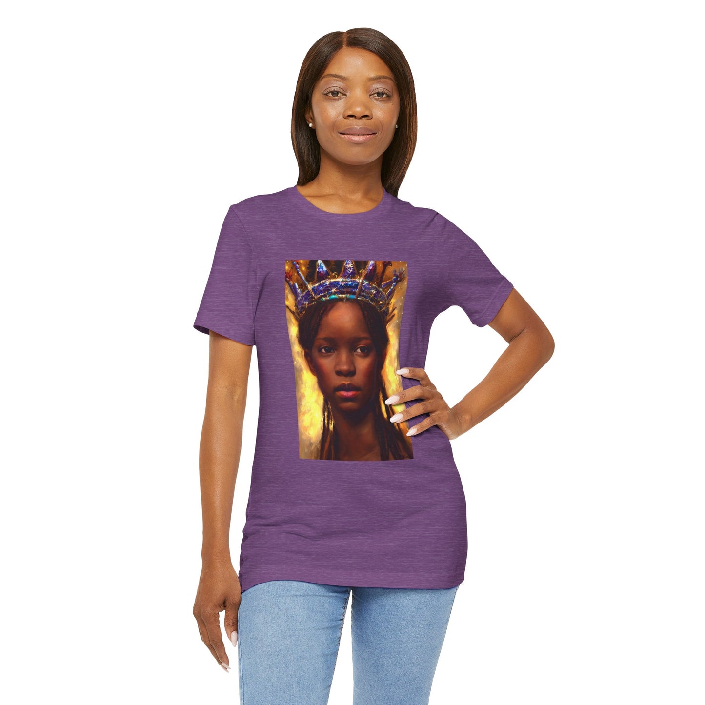 Young Black Queen Portrait, T-Shirt