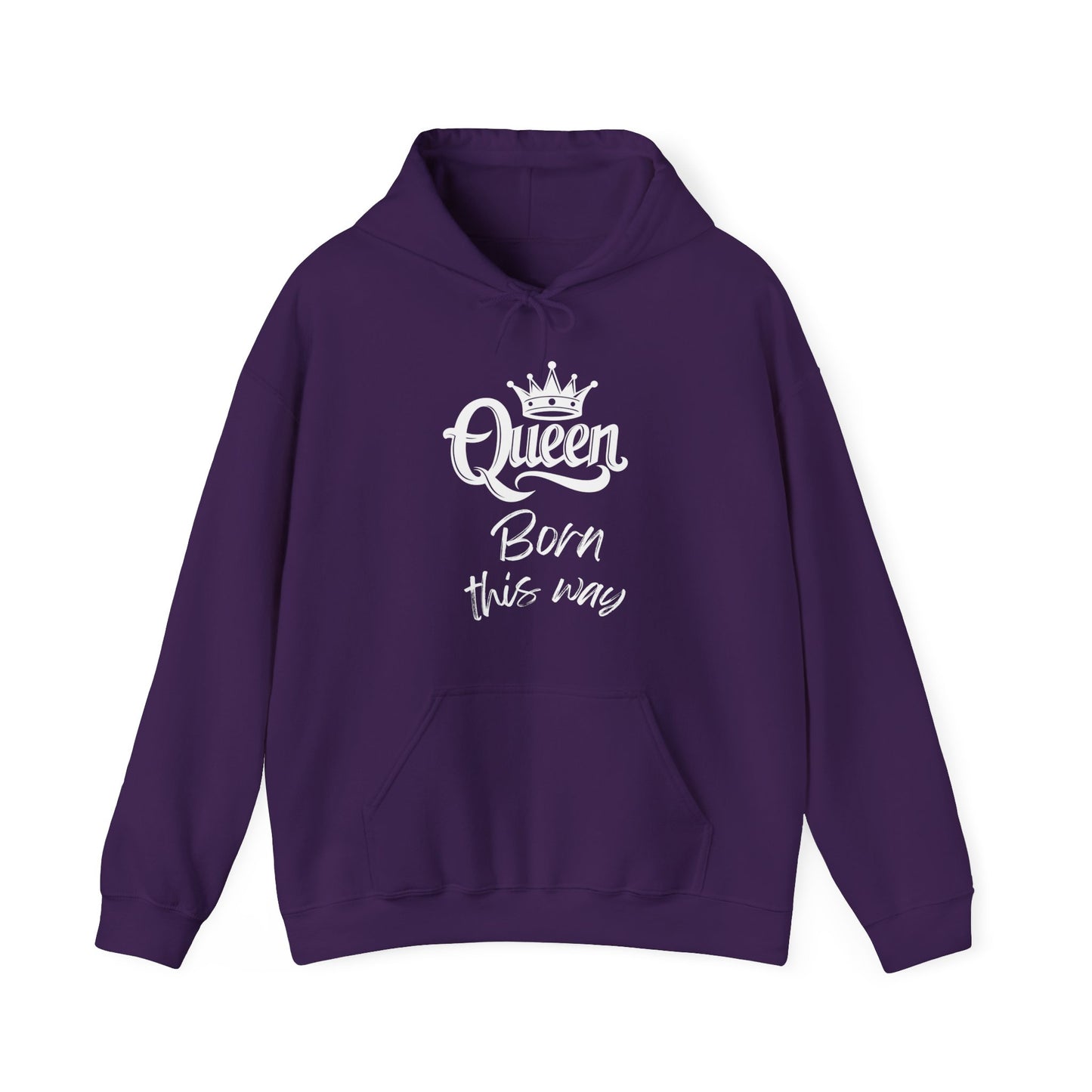 Queen-Born This Way, white text, Hoodie