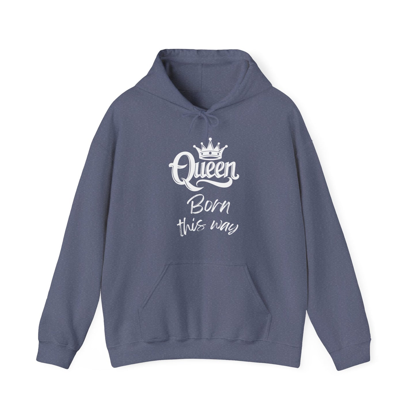 Queen-Born This Way, white text, Hoodie