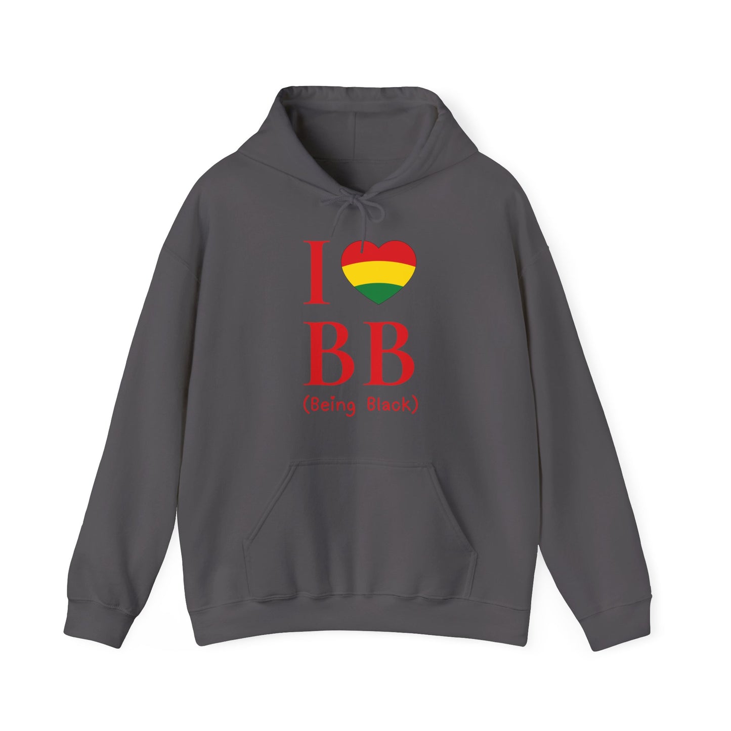 I Heart Being Black, red text, Hoodie