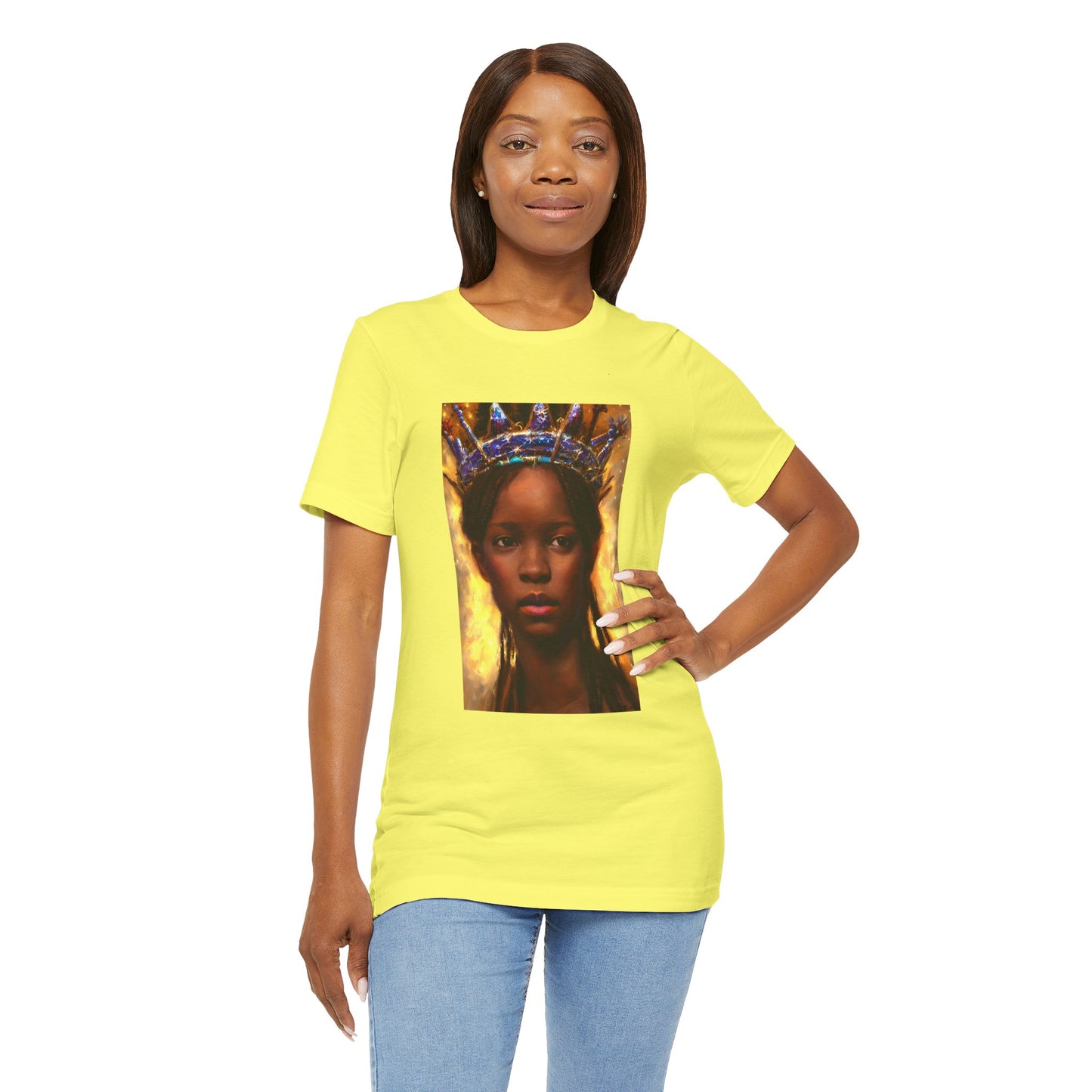 Young Black Queen Portrait, T-Shirt