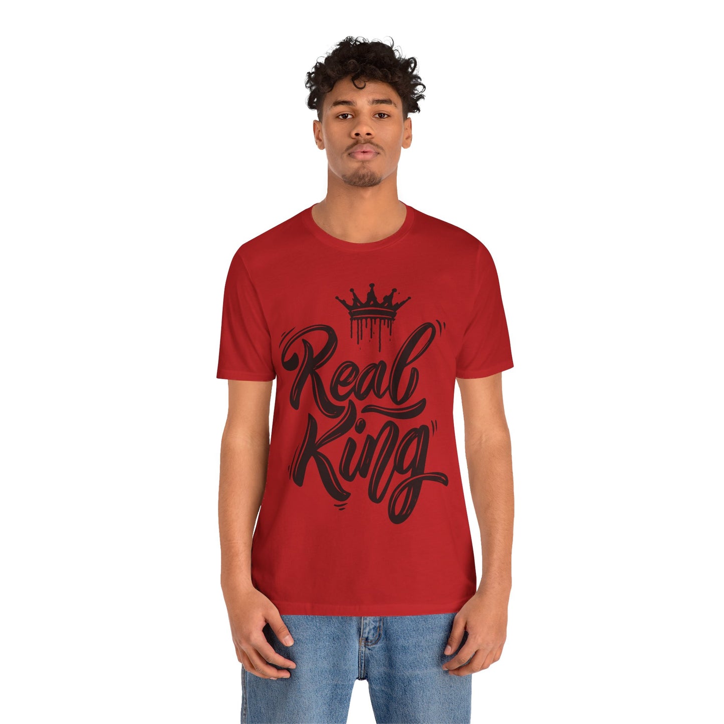 Real King, black text, T-Shirt