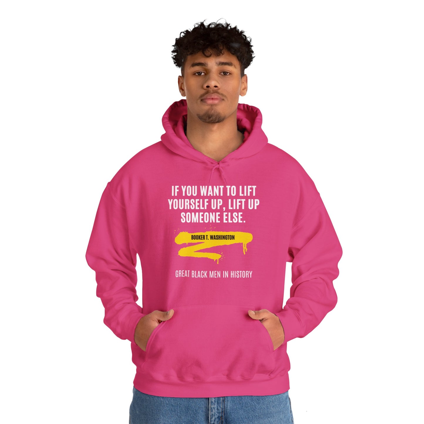 Booker T. Washington quote, v2, Hoodie