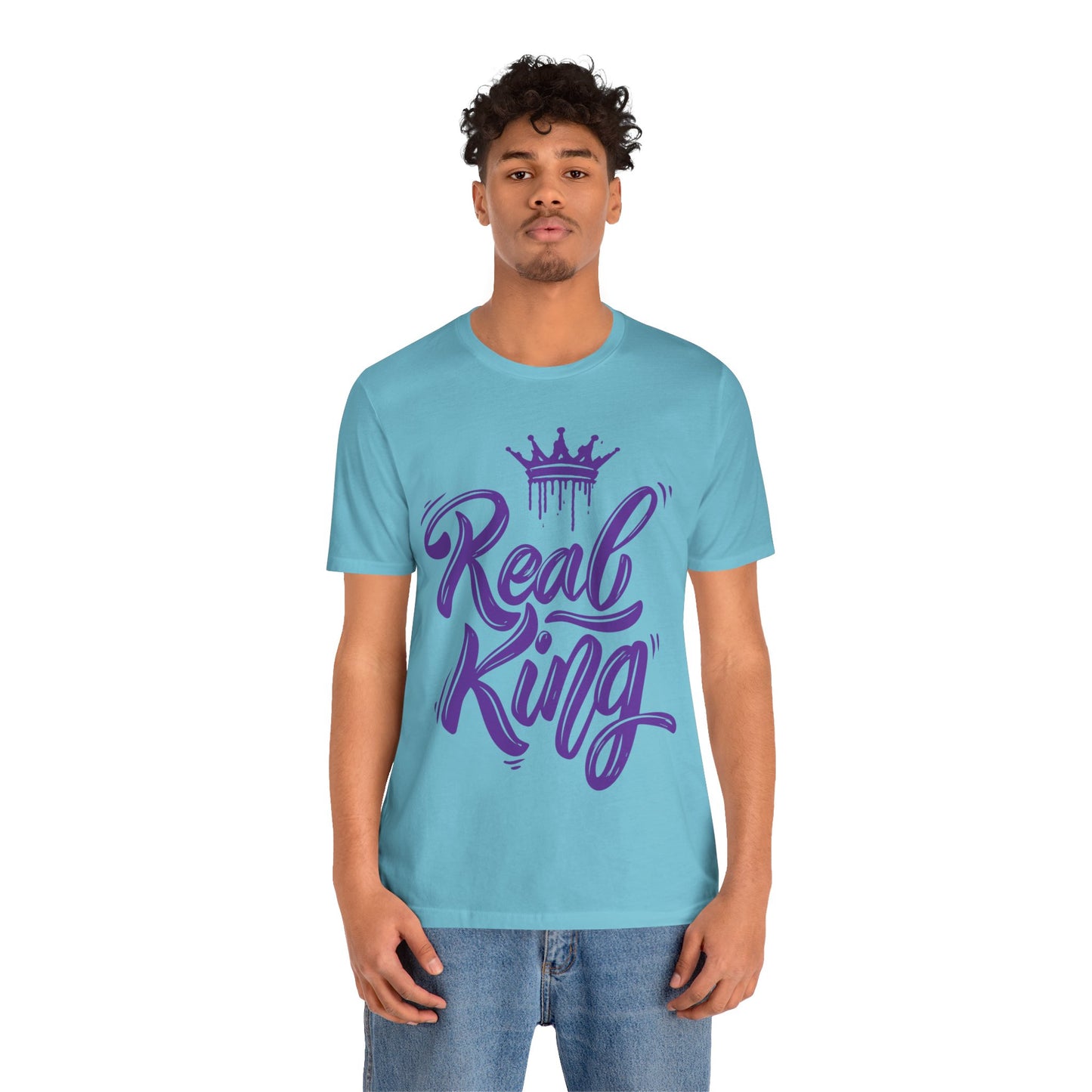 Real King, purple text, T-Shirt