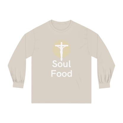 Soul Food, white text, Long Sleeve T-Shirt