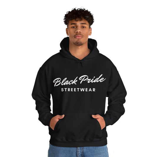 Black Pride Streetwear, white text, Hoodie