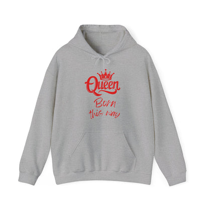 Queen-Born This Way, red text, Hoodie