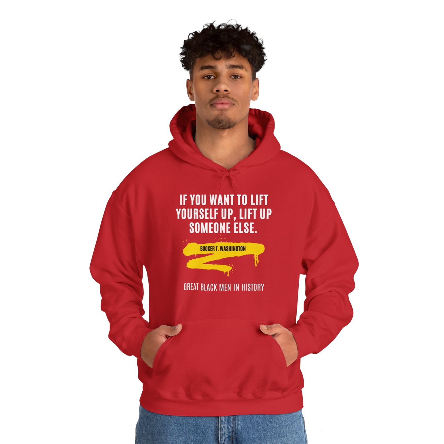 Booker T. Washington quote, v2, Hoodie