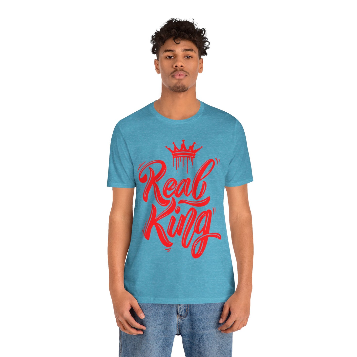 Real King, red text, T-Shirt