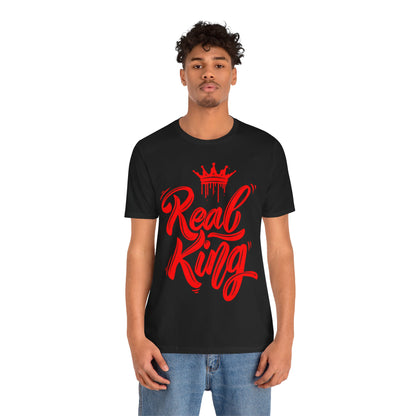 Real King, red text, T-Shirt