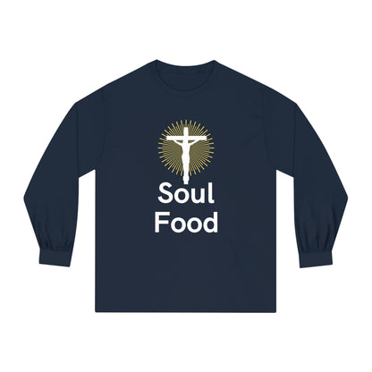 Soul Food, white text, Long Sleeve T-Shirt