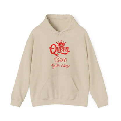 Queen-Born This Way, red text, Hoodie