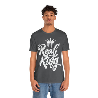 Real King, white text, T-Shirt