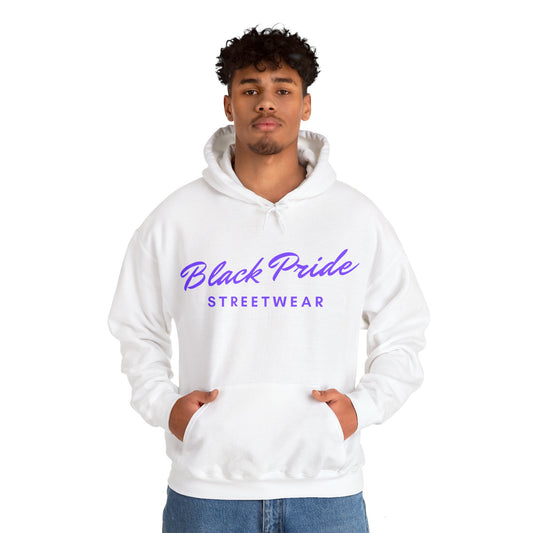 Black Pride Streetwear, purple text, Hoodie